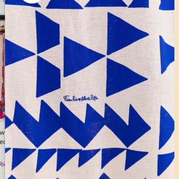 Farm Rio Off-White Pitta Tiles One-Shoulder Maxi Dress - Size Large - Picture 5 of 6